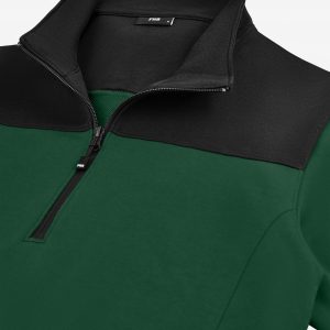 ROB | Zip-Sweatshirt unisex 821120 - Grün-Schwarz