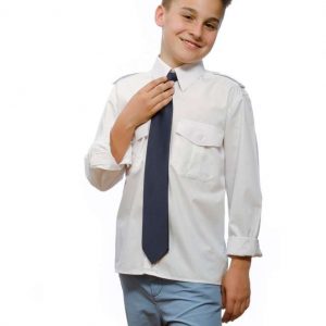 Nordhandel Kinder-Pilotenhemden, weiß, langarm 52128